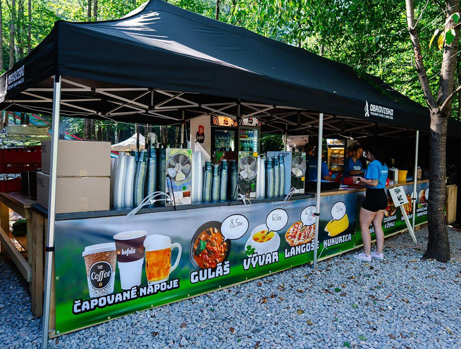 Občerstvenie na festivale